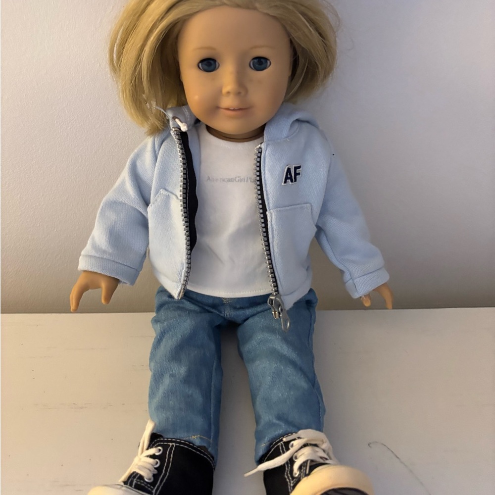 American Girl Doll Kit with A&F jacket and Converse Shoes